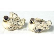 paper mache bird zmp877 12 wholesale craft items feathered mushroom birds
