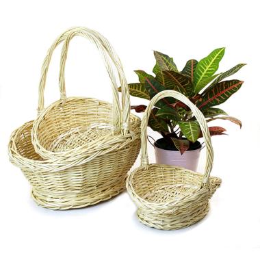 bleached willow oval gathering shop s3 sw320 3 wholesale basket containers handled
