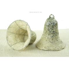 sisal bell natural silver na439 1 wholesale craft items warehouse
