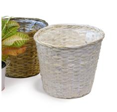 rattan pot cover 12  white pr12 1w wholesale basket containers