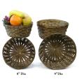 8  bamboo stain rnd bowl bo738 1s handles bowls trays