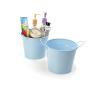 65  round tin pot light blue by08 1lb wholesale metal containers pails