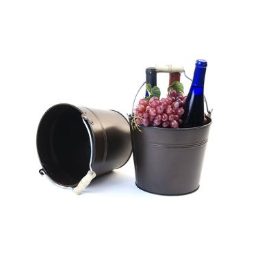 85  pail deep chocolate brown finish by09 1dkb wholesale metal containers pails