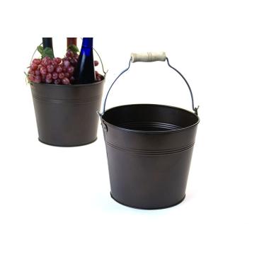 85  pail deep chocolate brown finish by09 1dkb wholesale metal containers pails