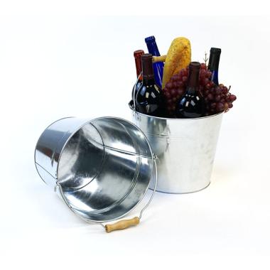 10  galvanized pail wood handle by11 1 wholesale metal containers pails