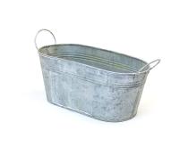 12  tin oval tub vintage finish by14 1vin wholesale metal containers
