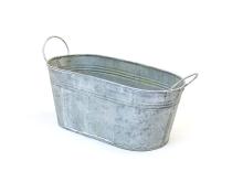 12  tin oval tub vintage finish by14 1vin wholesale metal containers