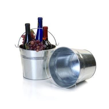 8 12  dia galvanized pail by28 1 wholesale metal containers pails pots