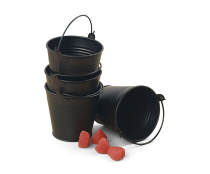 3 78  tin mni pail black by40 1blk wholesale metal containers