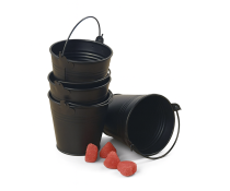 3 78  tin mni pail black by40 1blk wholesale metal containers
