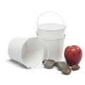5  round white pail by41 1w wholesale metal containers pails pots small