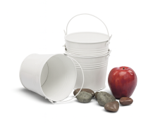 5  round white pail by41 1w wholesale metal containers pails pots small