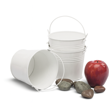 5  round white pail by41 1w wholesale metal containers pails pots small