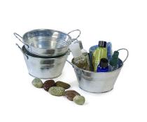 6  galvanized round tub by46 1 wholesale metal containers tubs mini