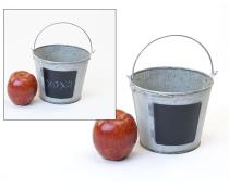 6  tin pail vintage chalk board by43 1vinch wholesale metal containers pails