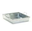 12  square galvanized tray ty42 1 wholesale metal containers rectangle