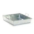 12  square galvanized tray ty42 1 wholesale metal containers rectangle