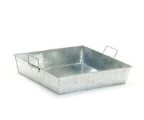 12  square galvanized tray ty42 1 wholesale metal containers rectangle