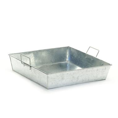 12  square galvanized tray ty42 1 wholesale metal containers rectangle