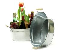 15  galvanized oval tub by15 1 wholesale metal containers tubs 15