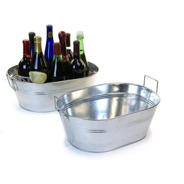 16  oval tub galvanized by33 1 wholesale metal containers tubs 15