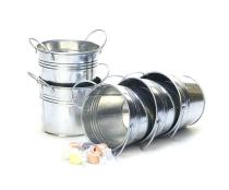 5  round galvanized pot by03 1 wholesale metal containers pails pots small