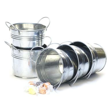5  round galvanized pot by03 1 wholesale metal containers pails pots small