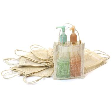 sinamay tote bag natural 5 x 6 sa75 10no wholesale packaging