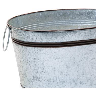 12  galvanized oval deep tub brown trim by29 1abt wholesale metal