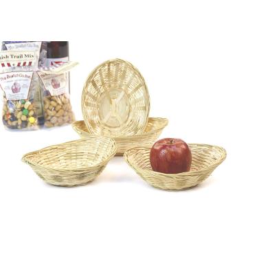 oval bamboo thin bowl 8  natural bo208 1ov handles bowls