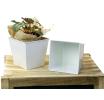 5 sq tin pot white by58 1w wholesale metal containers pails pots rectangle