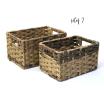 woven basket storage bin rectangle set 2 tp30 handles