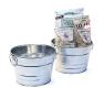 7 galvanized pot side ear handle by07 1 wholesale metal containers