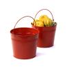 85  red round tin pail by28 1r wholesale metal containers pails pots