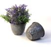 5  solid iron metal pot antique grey by75 1xgy wholesale containers