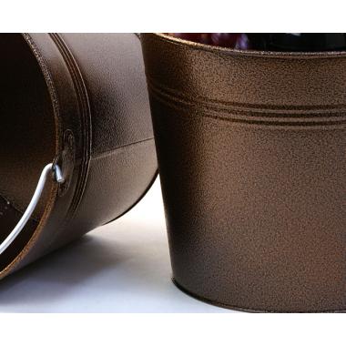 85  pail antique brown finish by09 1br wholesale metal containers pails pots