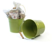 85  metal pail lime green distressed zby09 1lg wholesale containers