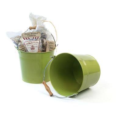85  metal pail lime green distressed zby09 1lg wholesale containers