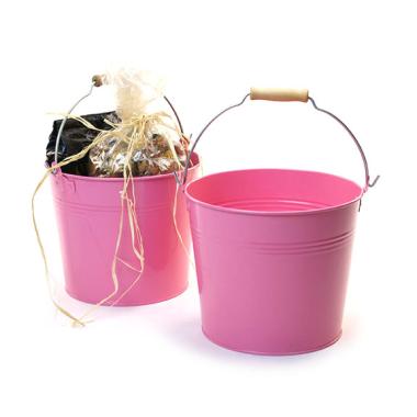 85  pail pink distressed zby09 1pk wholesale metal containers pails pots