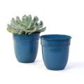 5  solid iron metal pot antique teal by74 1xtl wholesale containers