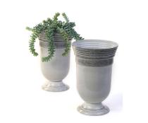 625  x 95h tall solid iron metal urn antique sand by71 1xwh