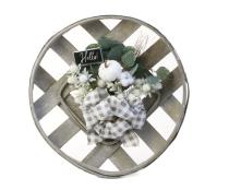 woodchip round tobacco wall decor gray wash wd341 1 wholesale baskets