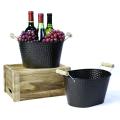 10  hammered tub wood handle by27 1 wholesale metal containers oval