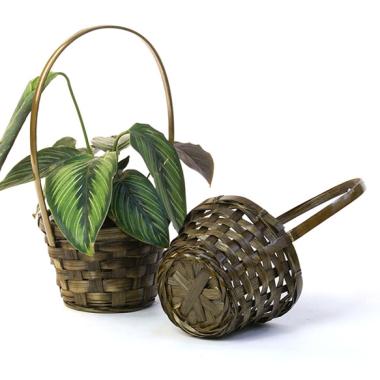 5  bamboo utility shop stained so575 1s wholesale basket containers handled baskets