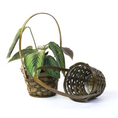 5  bamboo utility shop stained so575 1s wholesale basket containers handled baskets