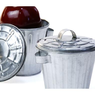 4  galvanized mini trash by45 1 wholesale metal containers novelty 0