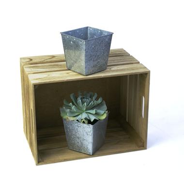 5 sq pot galvanized by58 1 wholesale metal containers pails pots rectangle square