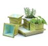 5pc tin herb pot vintage green by42 1vgn wholesale metal containers pails