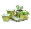 5pc tin herb pot vintage green by42 1vgn wholesale metal containers pails