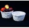 8  bamboo bowl white bo738 1w handles bowls trays